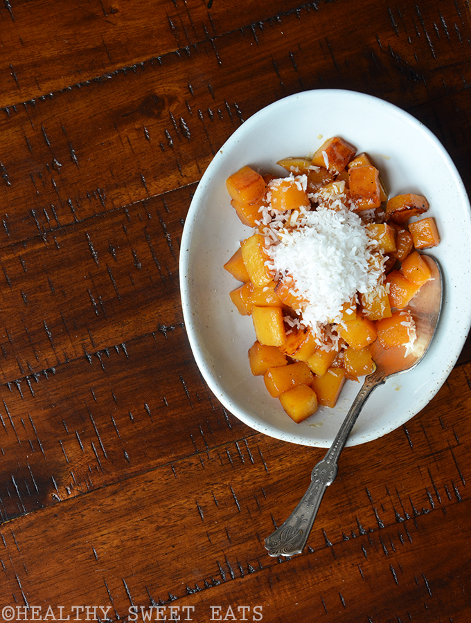 Caramelized Butternut Squash with Cacao Butter and Coconut 1
