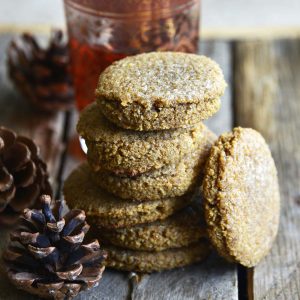 keto molasses ginger cookies featured image