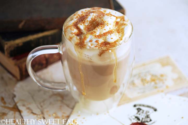 butterbeer latte inspired by harry potter